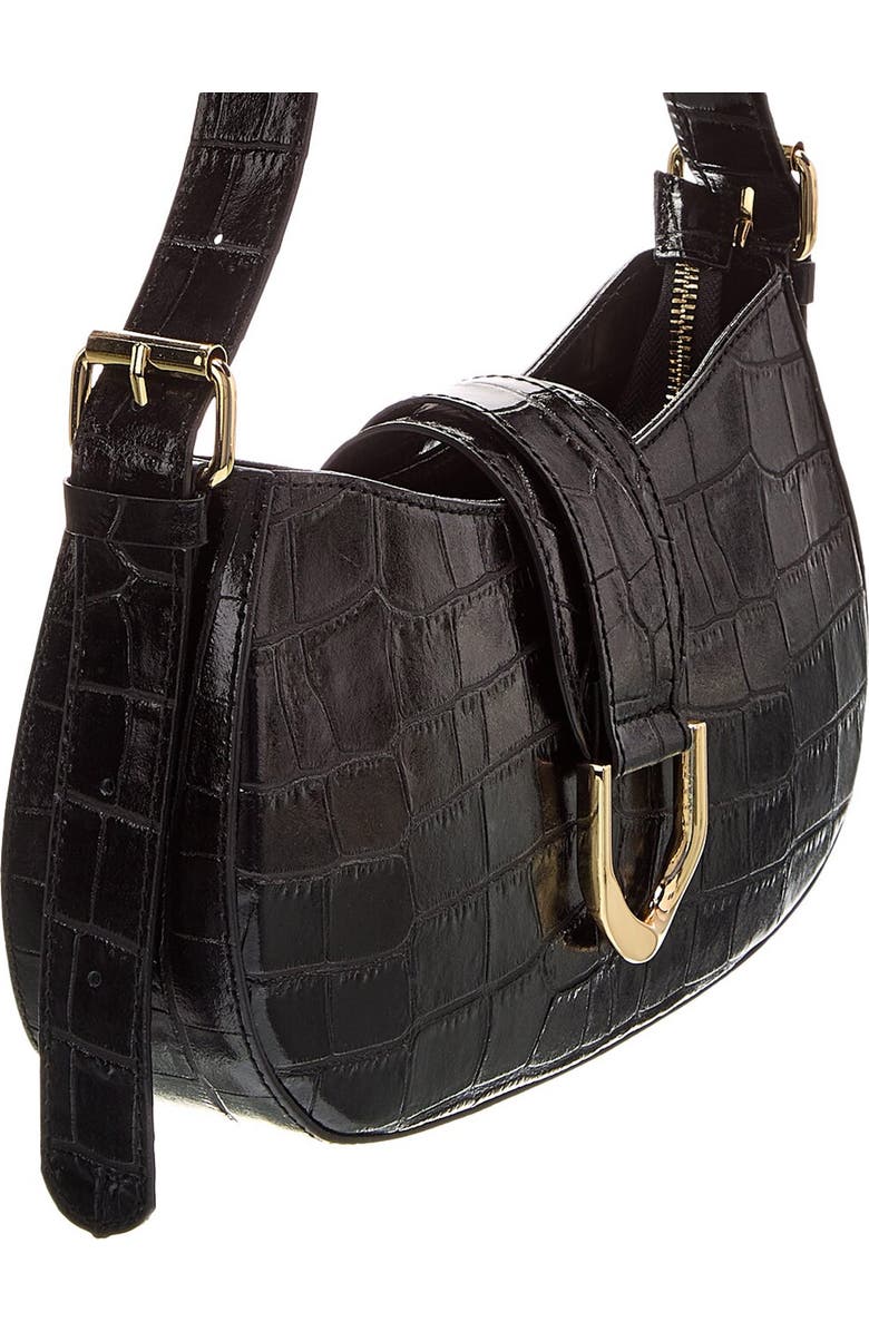 Persaman New York Adele Croco Embossed Leather Shoulder Bag, Alternate, color,