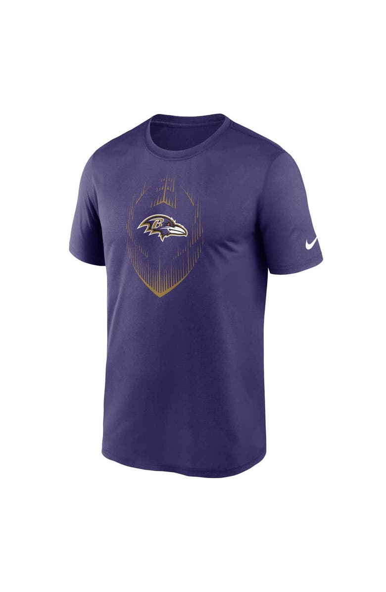 Nike Men's Nike Purple Baltimore Ravens Primetime Legend Icon Performance T-Shirt, Alternate, color, Purple