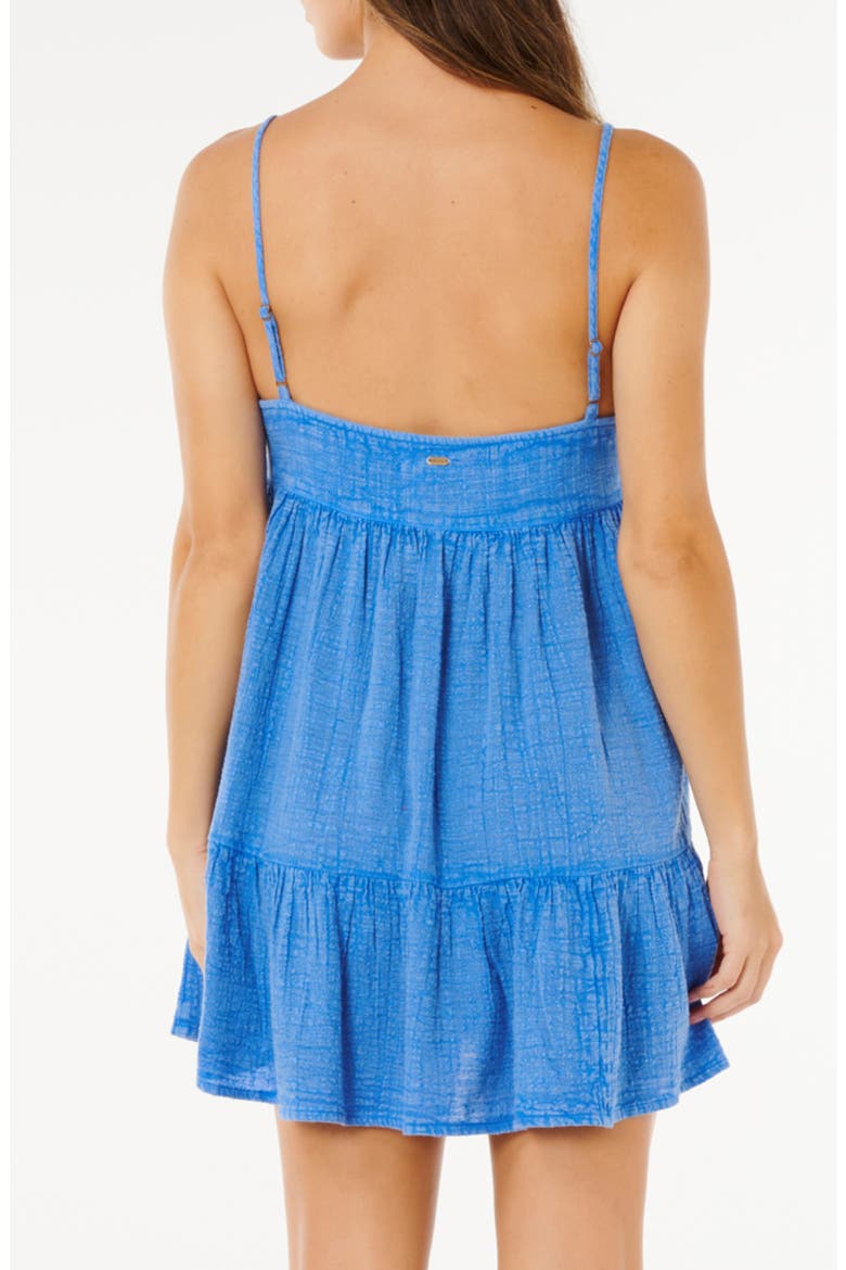 Classic Surf Tiered Cotton Sundress, Alternate, color, BRIGHT BLUE
