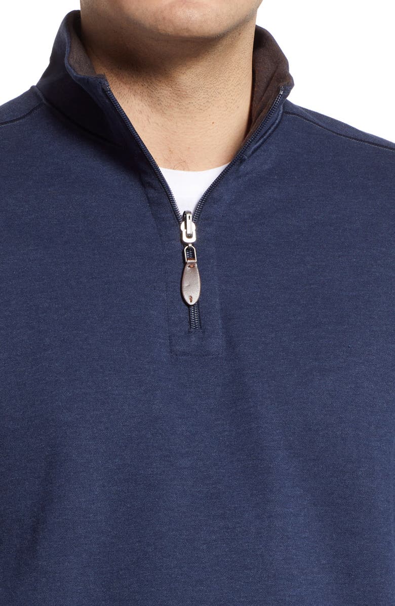Johnston & Murphy Reversible Quarter Zip Pullover, Alternate, color, 