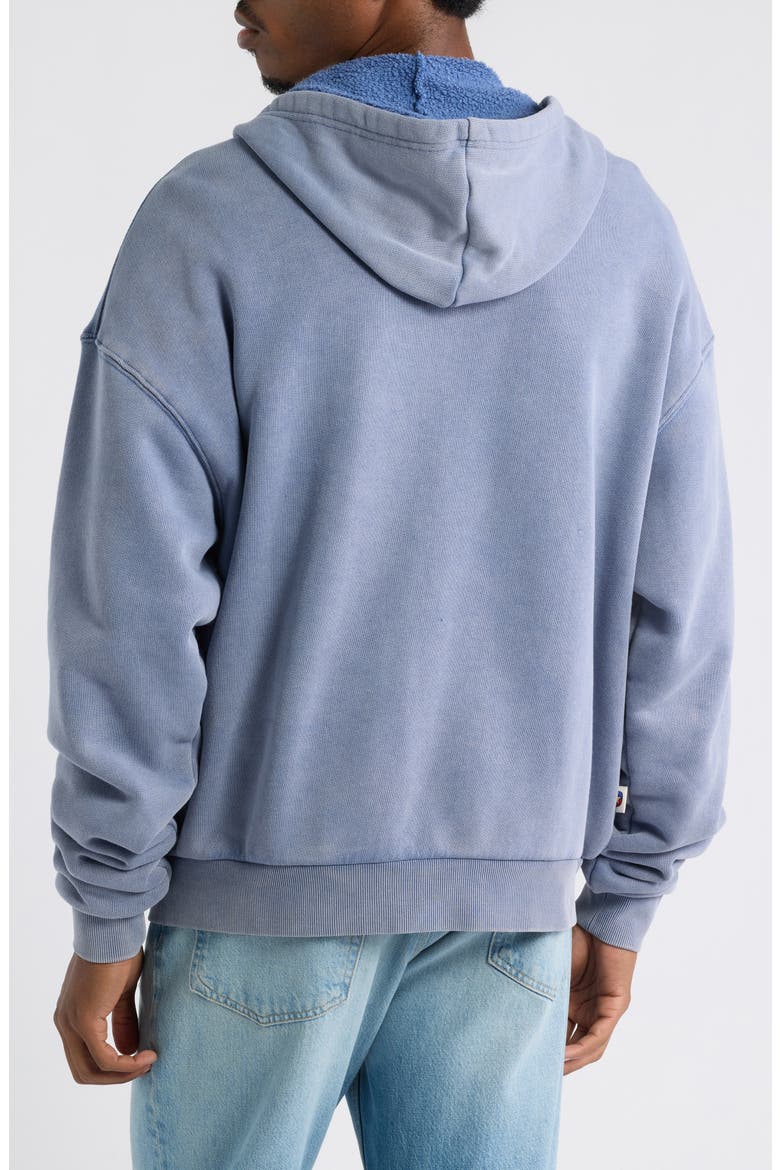 Bolt Full Zip Hoodie, Alternate, color, WASHED BLUE