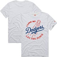 Homage Men's Homage Ash Los Angeles Dodgers Hyper Local Tri-Blend T-Shirt
