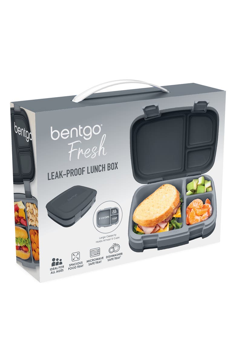 BENTGO Fresh Leak-Proof Lunch Box, Main, color, Charcoal