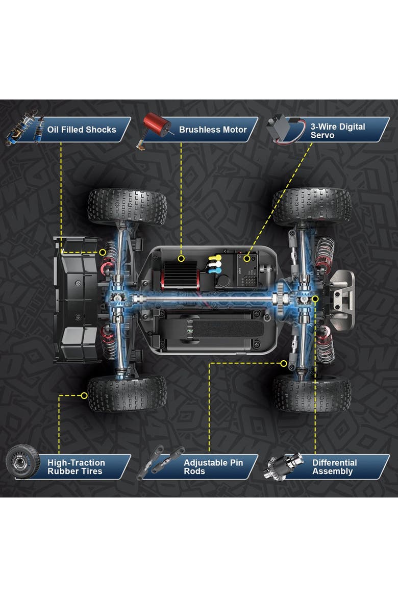 RC High Speed Car, Alternate, color, Multi Color