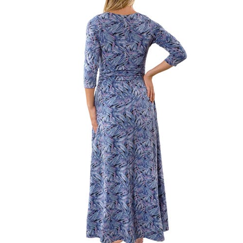 Uv Skinz Scoop Neck Maxi Dress In Brushstrokes