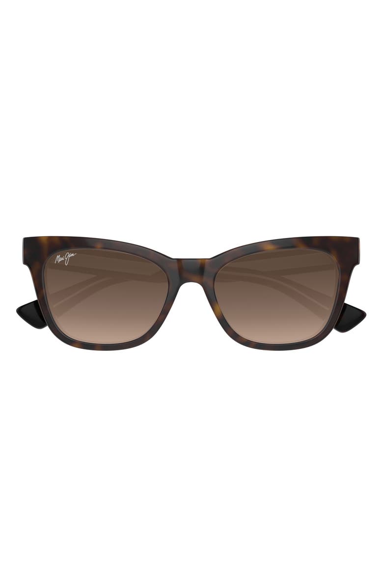 Maui Jim Hiwahiwa 54mm PolarizedPlus2<sup>®</sup> Wrap Sunglasses, Main, color, Brown