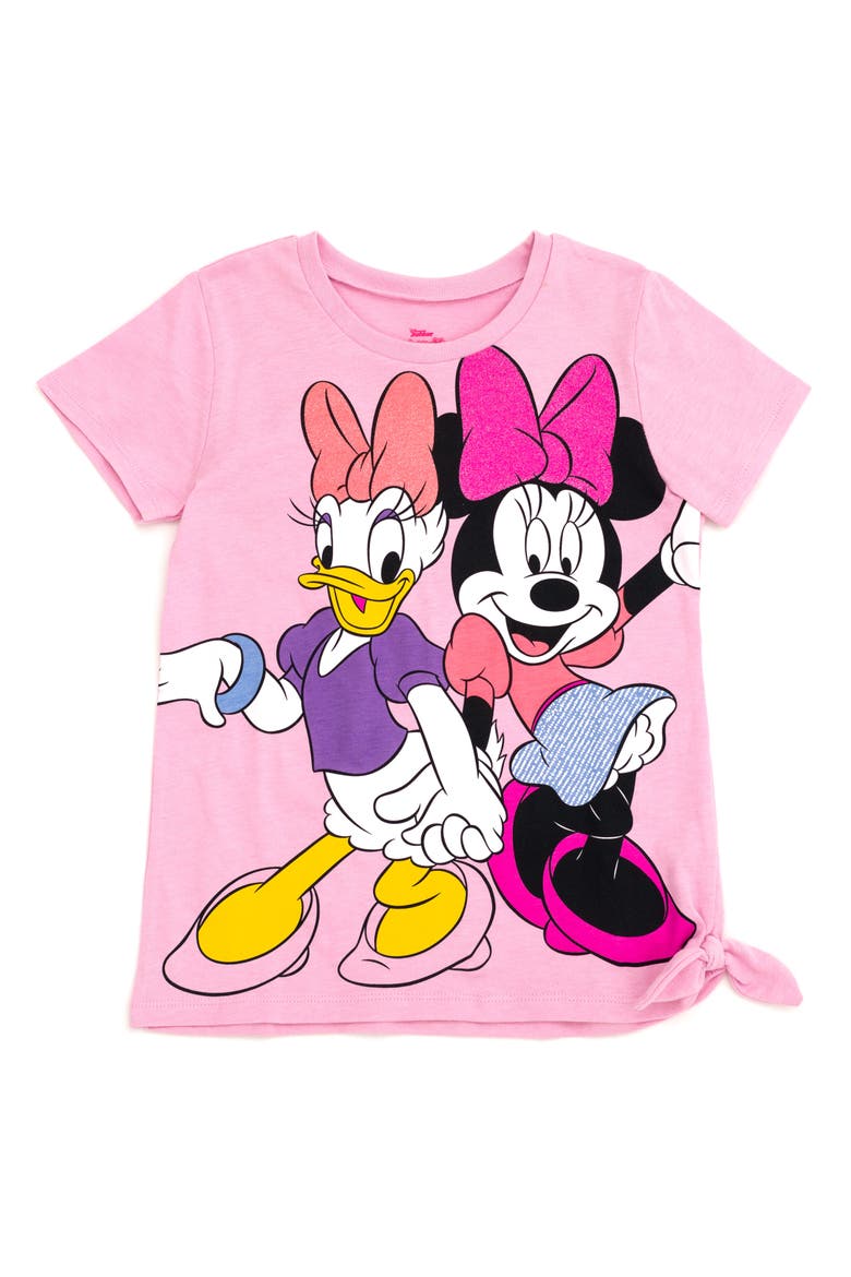 T-Shirt & Leggings Set, Alternate, color, Pink Blue Minnie Daisy