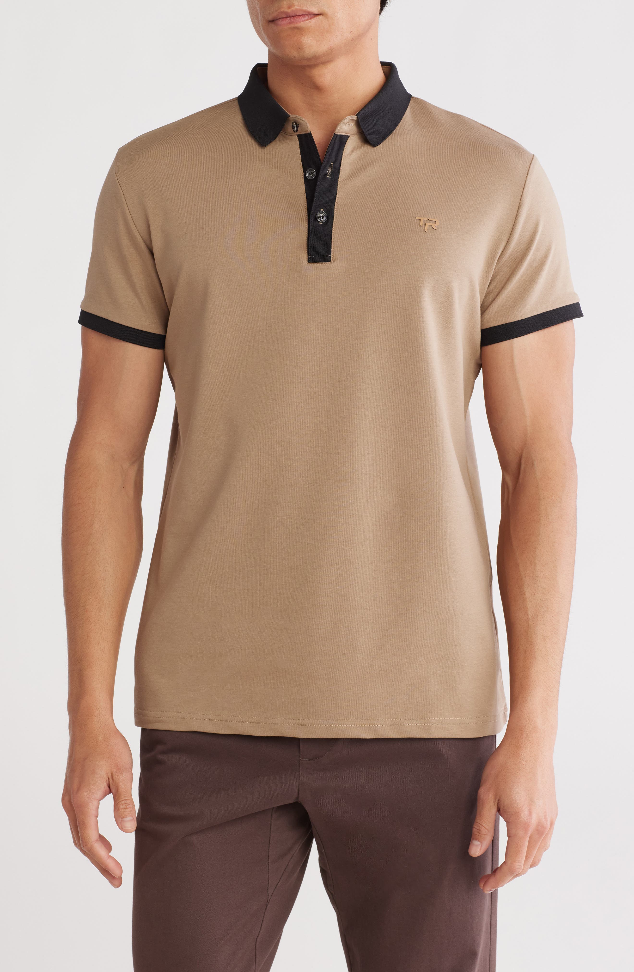 Slim Fit Stretch Cotton Polo - image 3