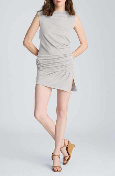 Ruched Drop Waist Minidress
