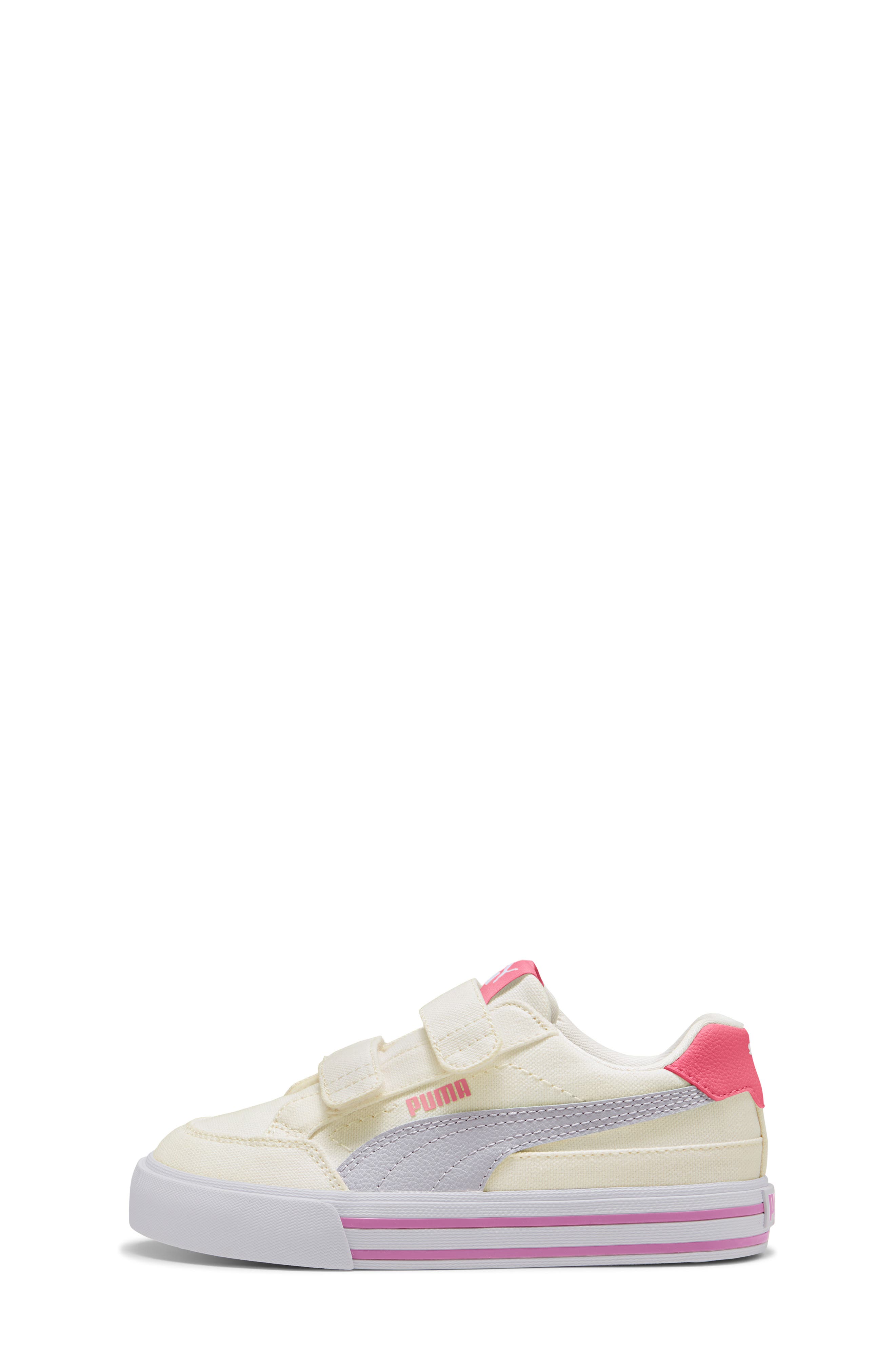 Kids' Court Classic Vulc Sneaker, Alternate, color, WARM WHITE/ LAVENDER POP
