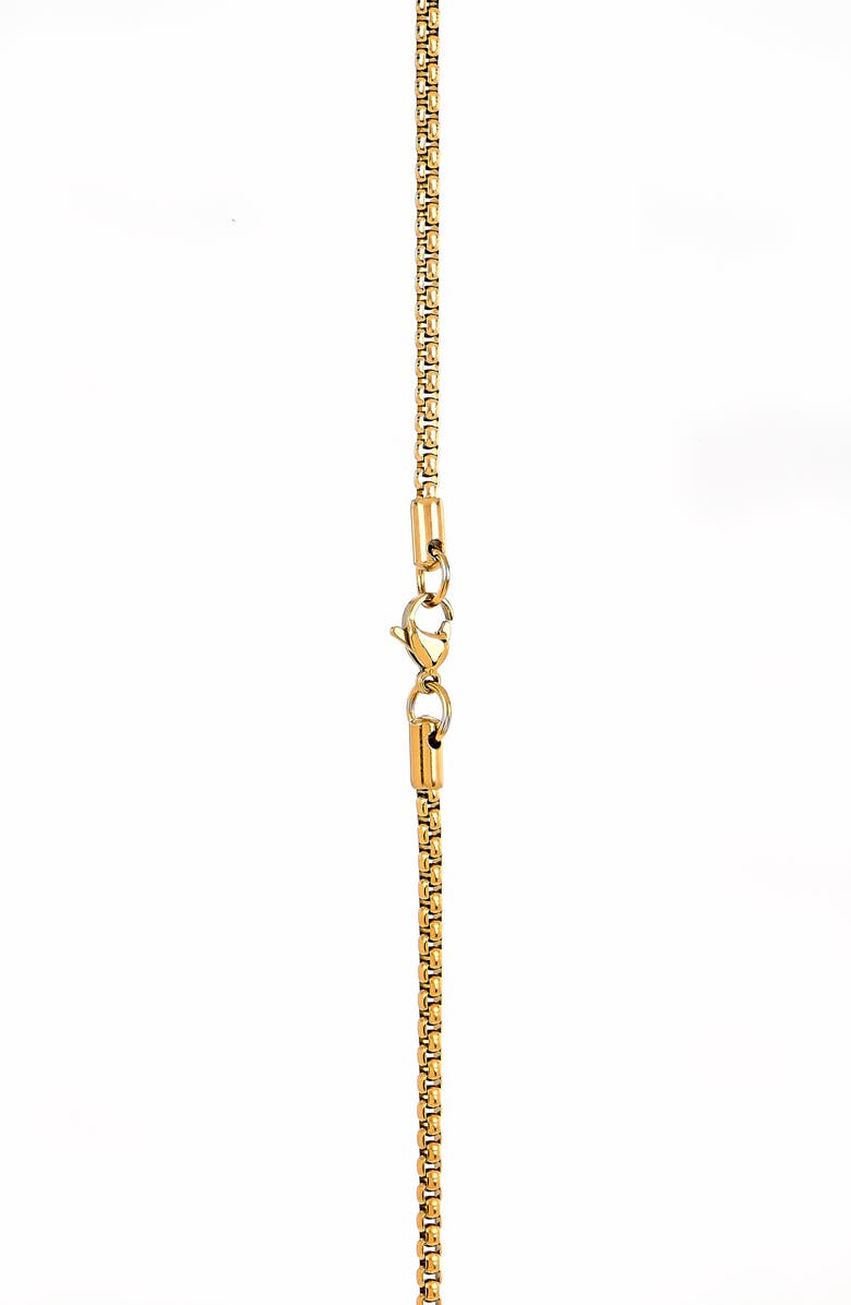 AMERICAN EXCHANGE Men's 18K Gold Plated Stainless Steel Crucifix Pendant Necklace, Alternate, color, Gold