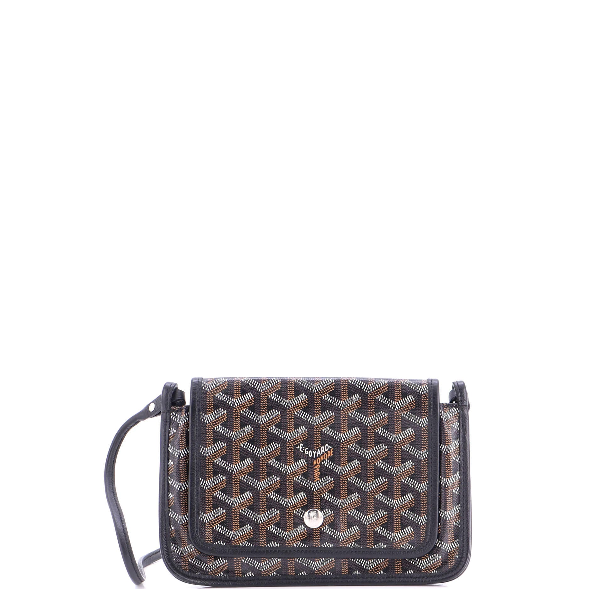 Plumet Clutch Wallet Coated Canvas, Main, color, Black