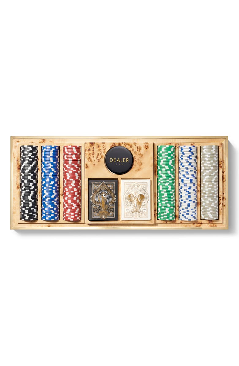 Aerin Shagreen Poker Set, Alternate, color, 