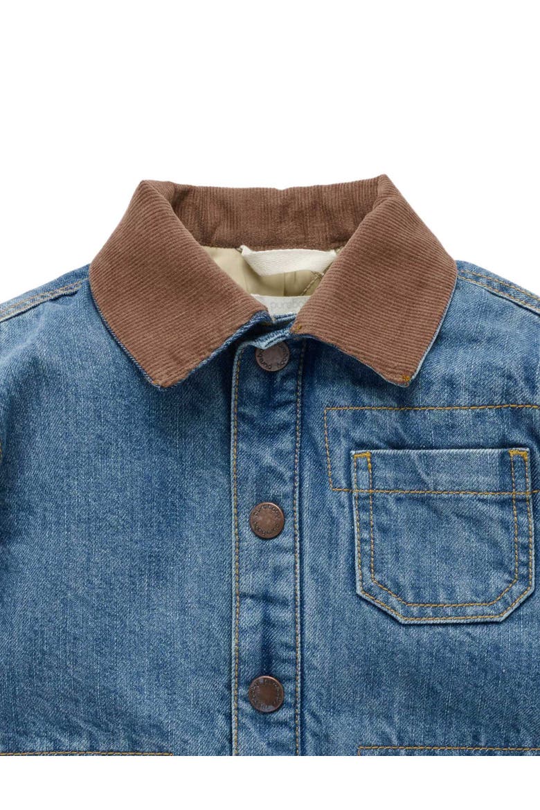 Denim Worker Jacket Toddler, Alternate, color, Mid Denim