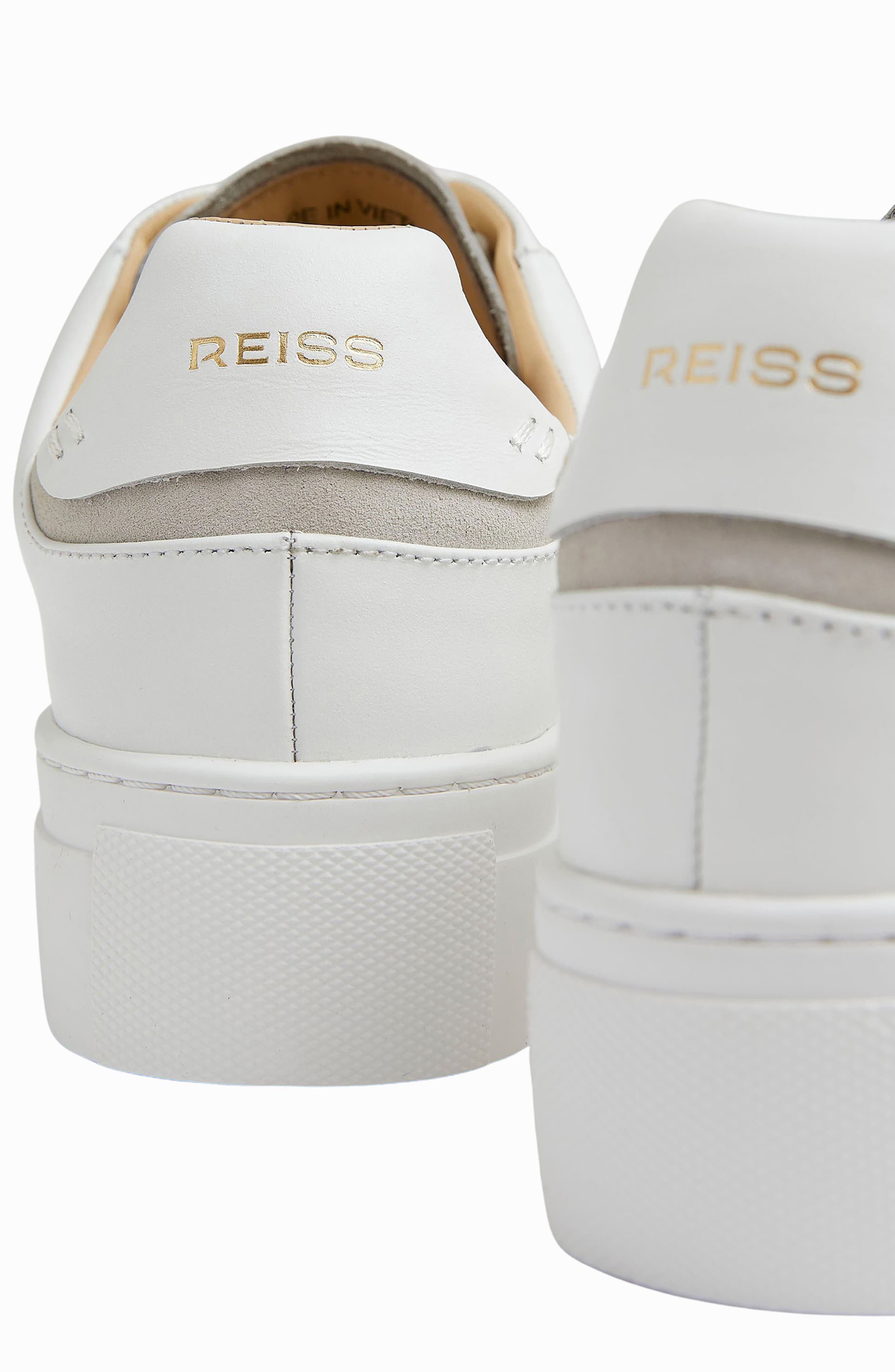 Reiss Francesca Platform Sneaker, Alternate, color, White