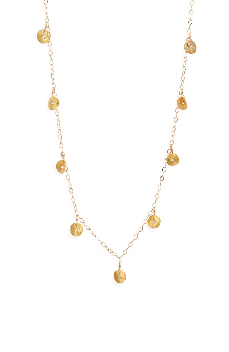 ki-ele Audrey Disc Station Long Necklace, Main, color, 