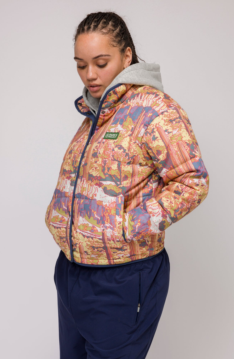 Parks Project Saguaro Cacti Quilted Jacket, Alternate, color,