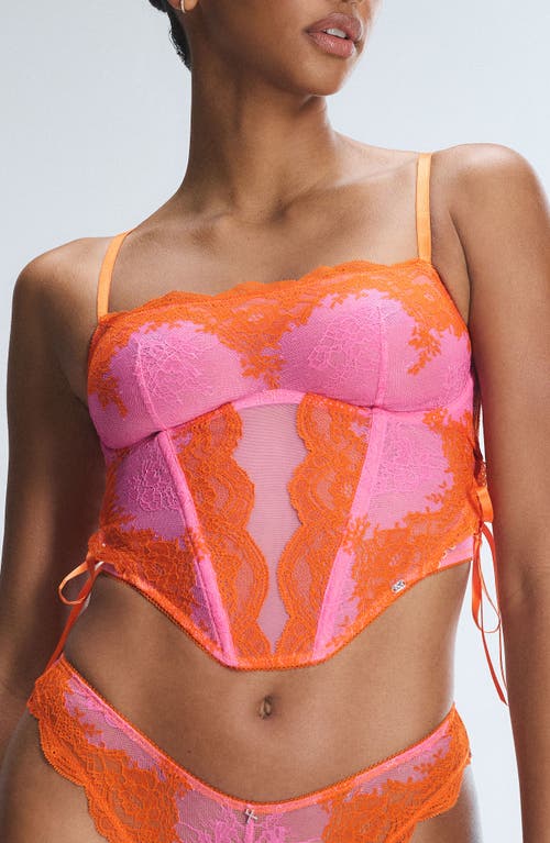 Savage X Fenty Lacestruck Bustier In Multi