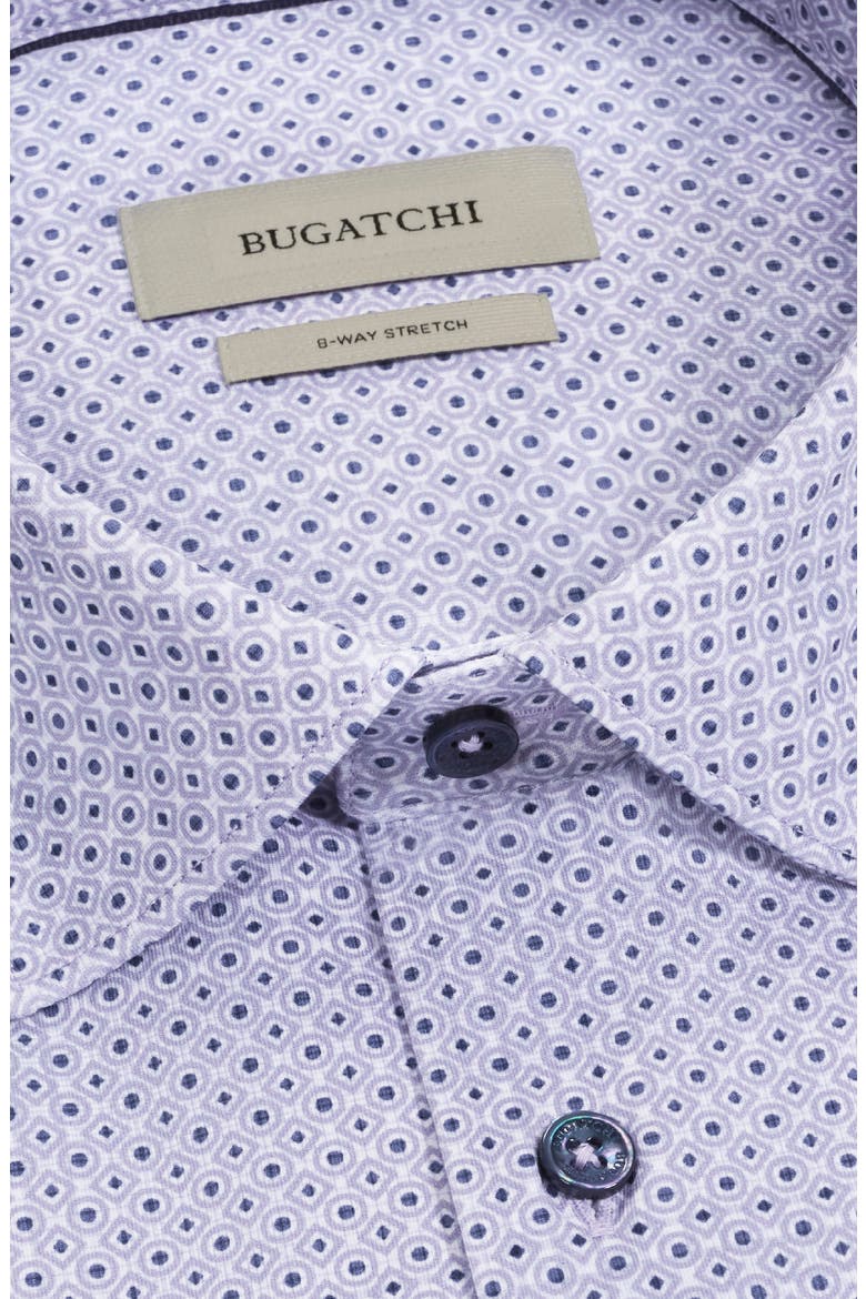 James OoohCotton® Geo Print Button-Up Shirt, Alternate, color, ORCHID