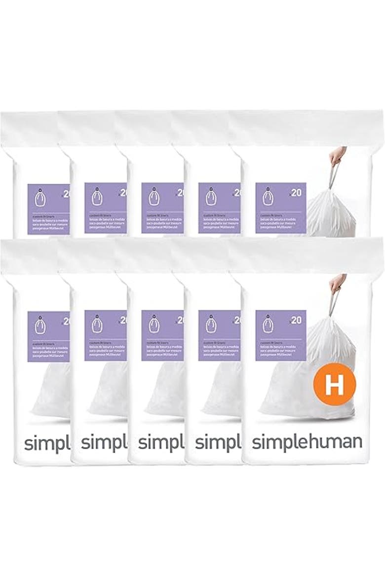 Code H Custom Fit Liners with Quick Dispense Packs, Main, color, 200 Liners