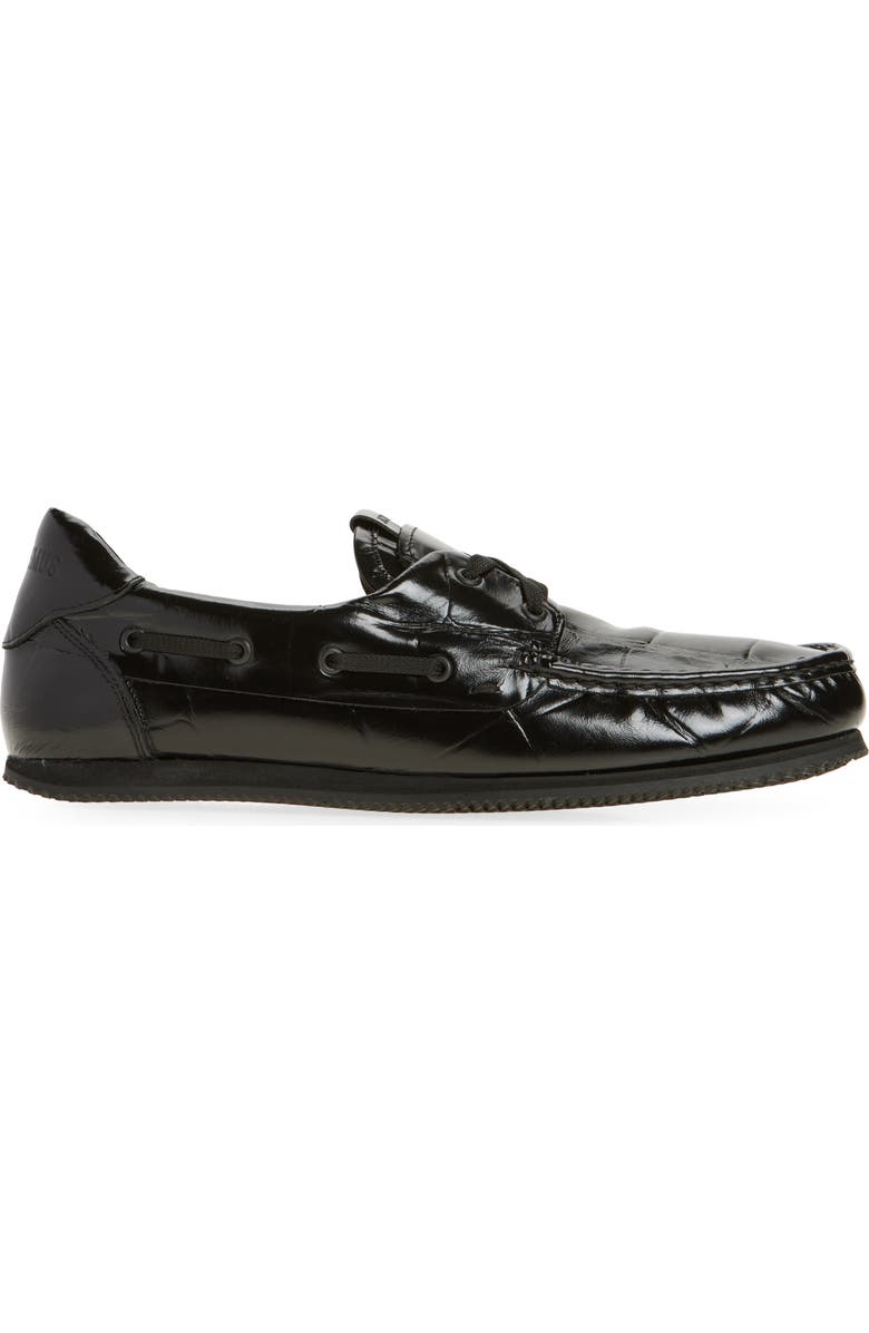 Jacquemus The Batto Boat Shoe, Alternate, color, Black 990