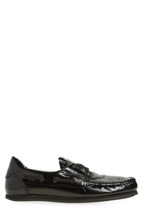 Jacquemus The Batto Boat Shoe In Black 990
