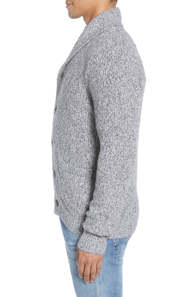 Faherty Marled Cotton & Cashmere Cardigan, Alternate, color,