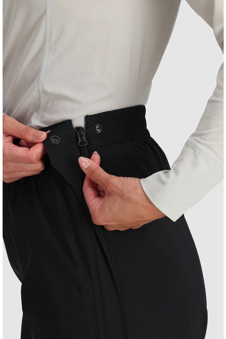 Stratoburst Stretch Rain Pants, Alternate, color, BLACK