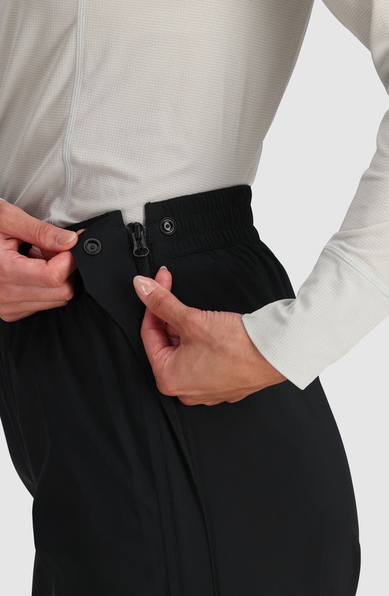 Outdoor Research Stratoburst Stretch Rain Pants, Alternate, color, Black
