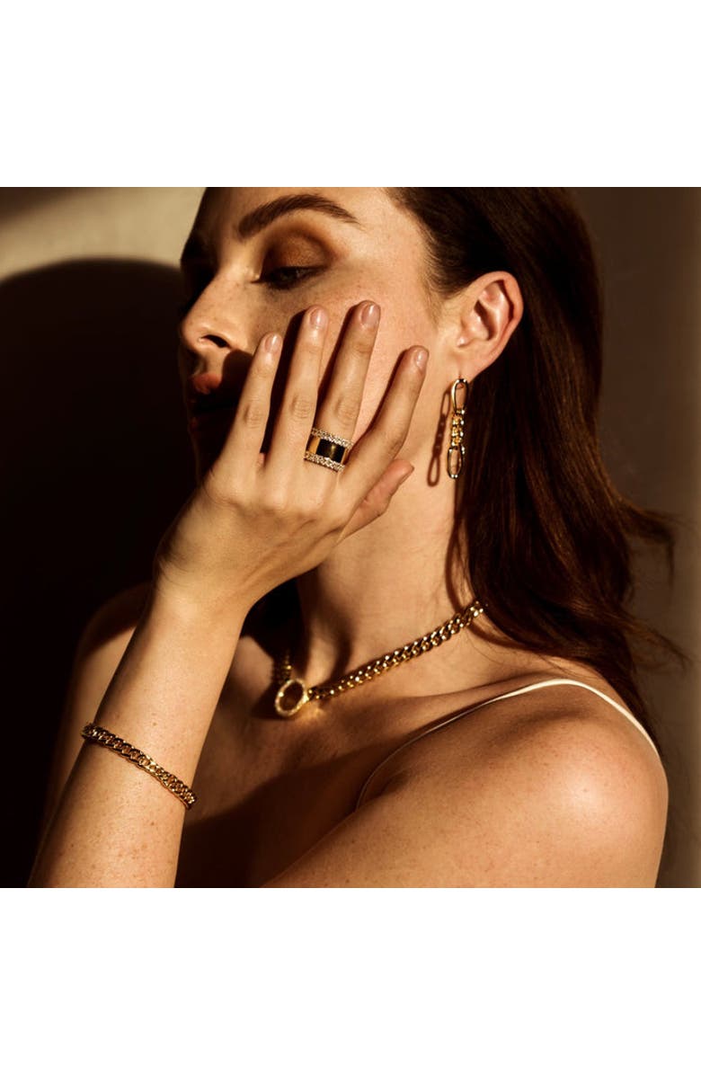 ZARUX Figaro Earrings, Alternate, color, Yellow Gold