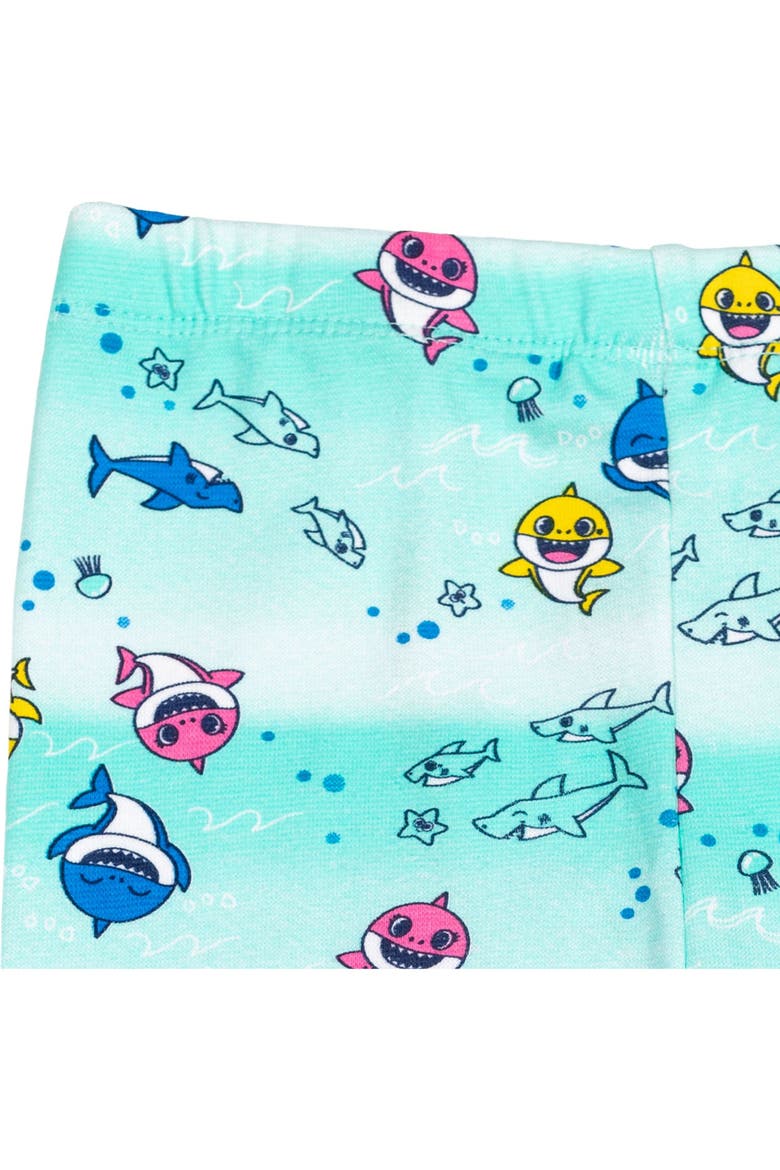 Baby Shark 2-Piece T-Shirt and Leggings Set, Alternate, color, Pink Aqua Ombre