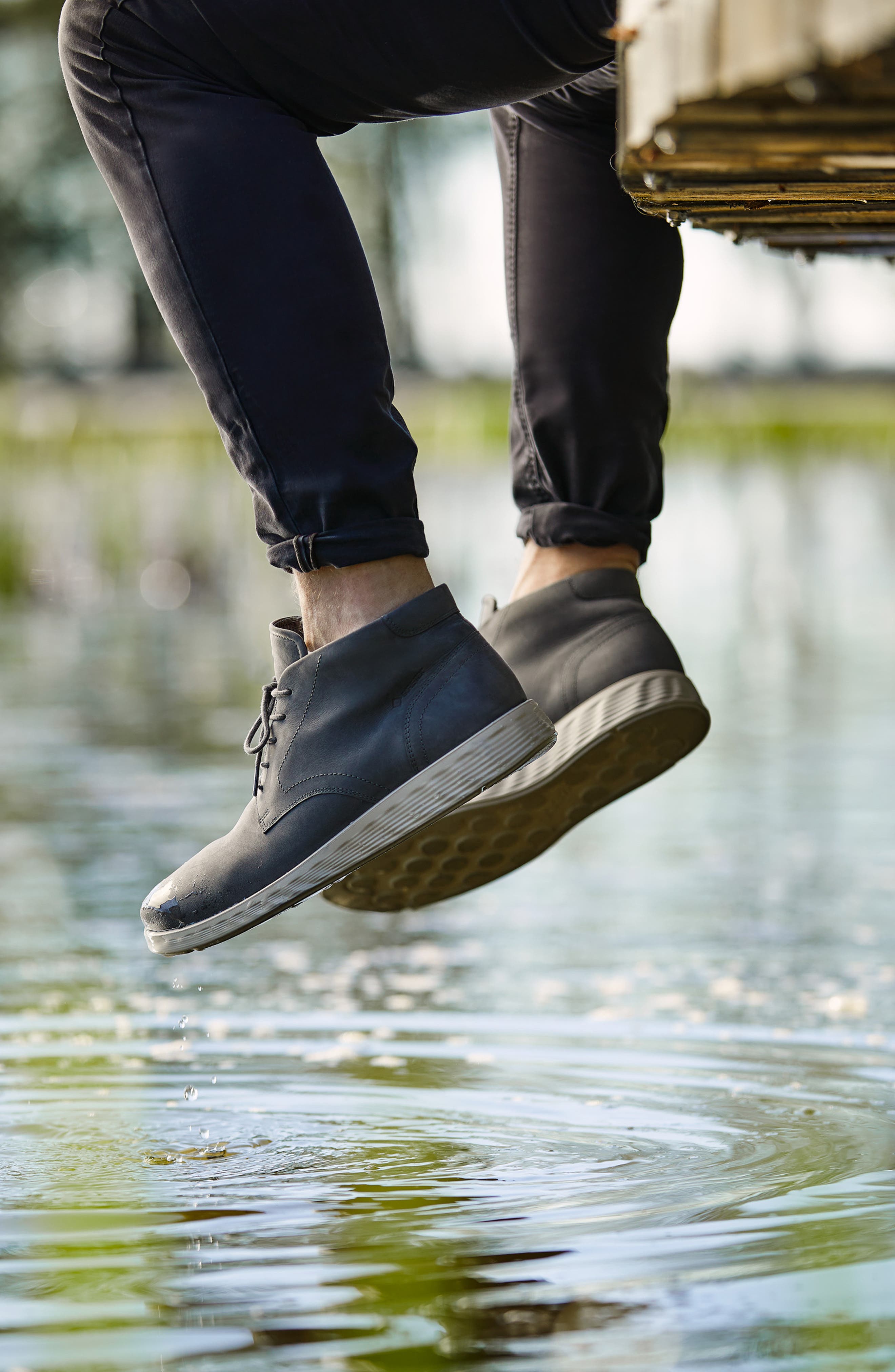 S. Lite Hybrid Waterproof Derby Boot, Alternate, color, STEEL