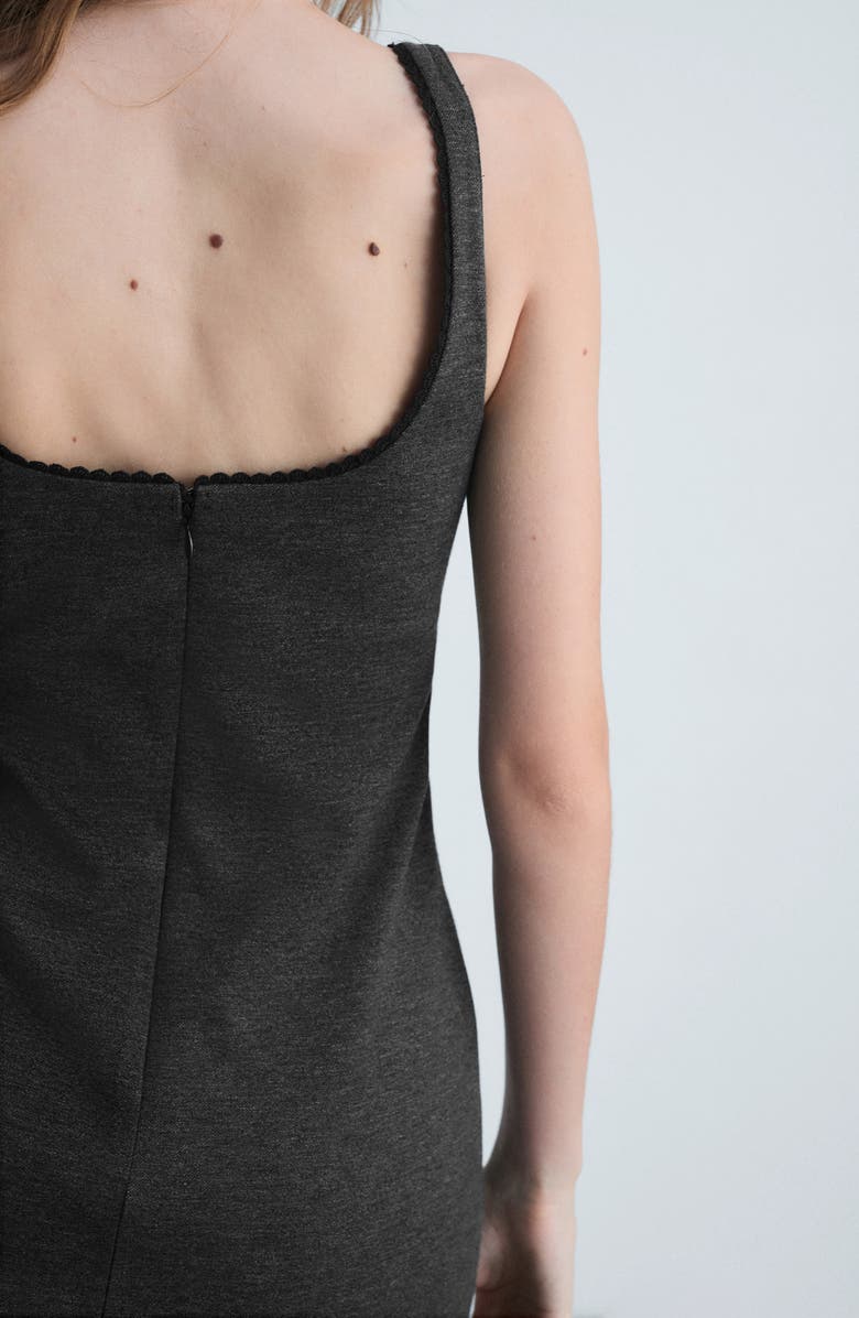 MANGO Lace Detail Sleeveless Minidress, Alternate, color, 