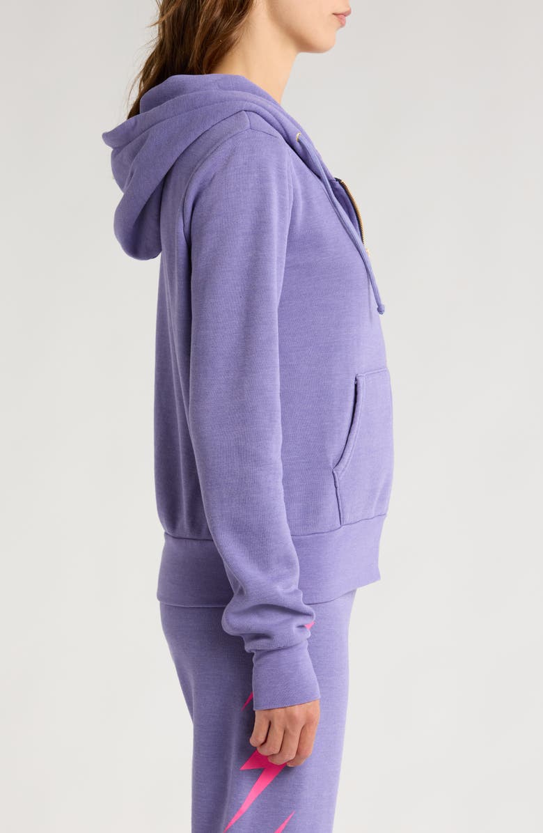 Aviator Nation Bolt Z Hoodie, Alternate, color, Lavender/ Neon Pink