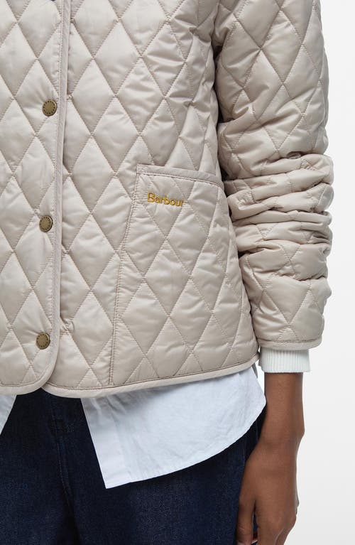 Barbour Penelope Quilt Hooded Jacket In Light Sand In Light Sand Dress