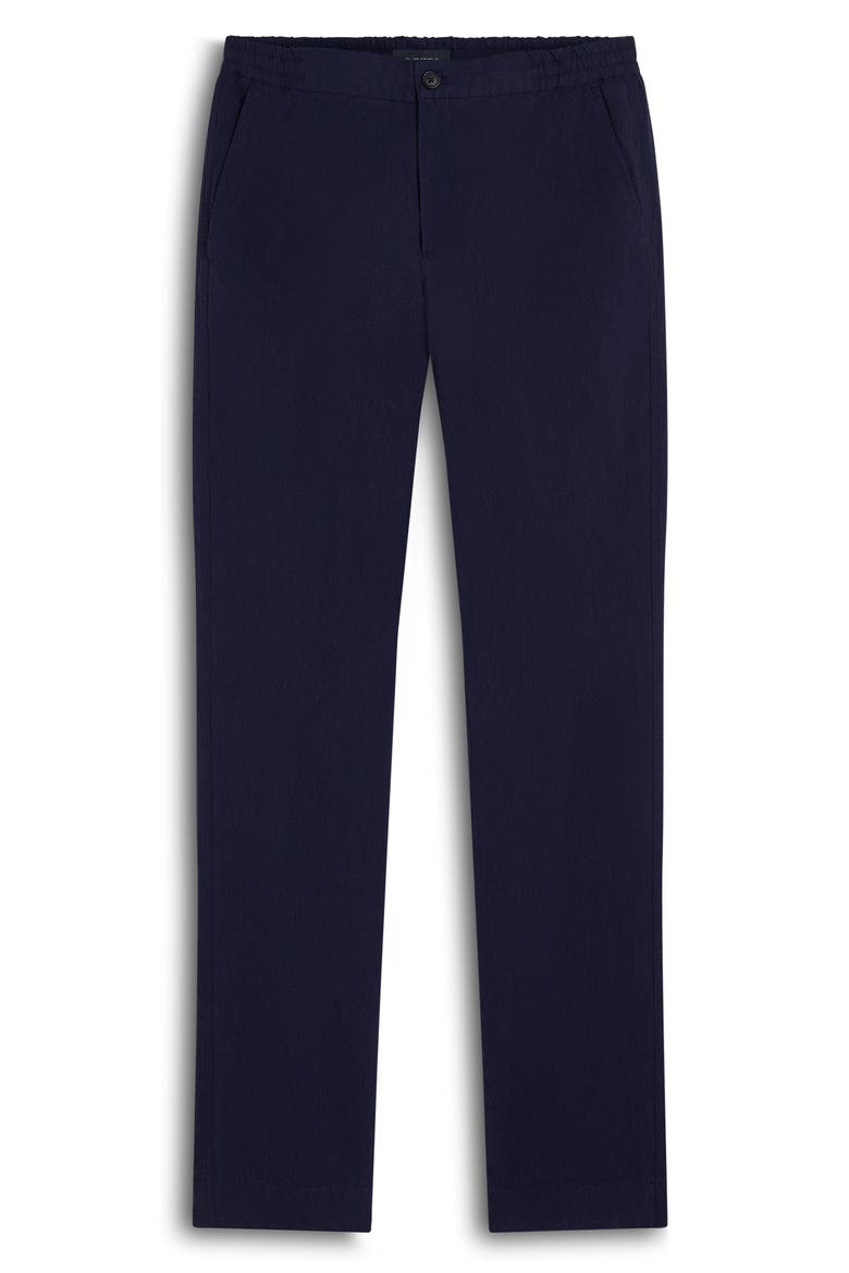 Button Front Linen Pants, Alternate, color, NAVY