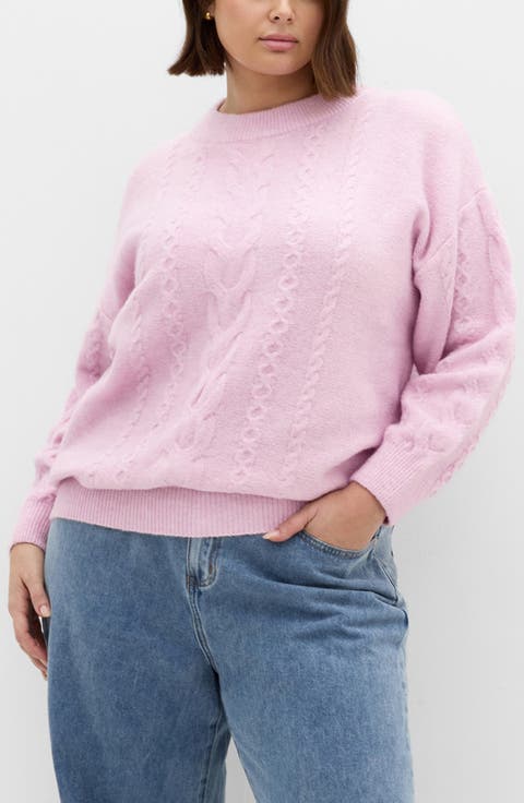 Claudia Cable Stitch Sweater (Plus)