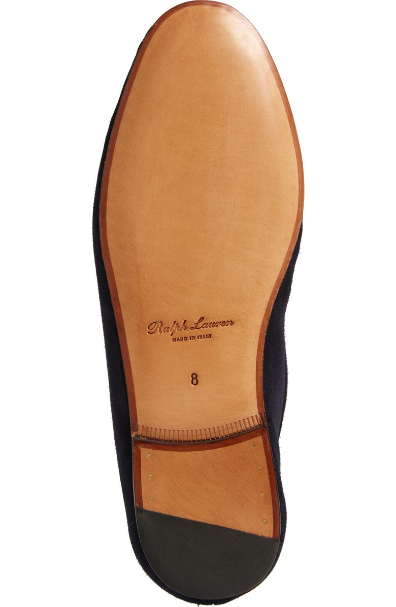 Ralph Lauren Purple Label Collins Suede Penny Loafer, Alternate, color, Classic Chairman Navy