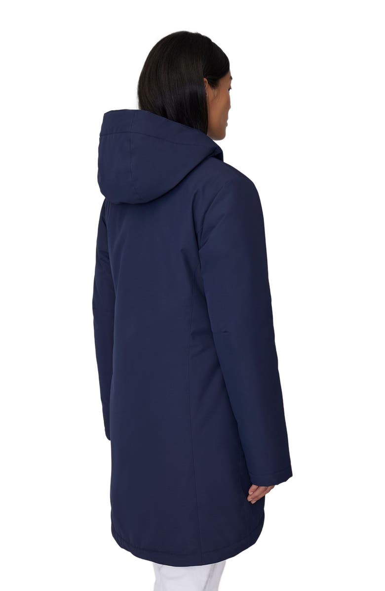 Quartz Co. MAEVA | Hooded Insulated Winter Jacket, Alternate, color, True Navy
