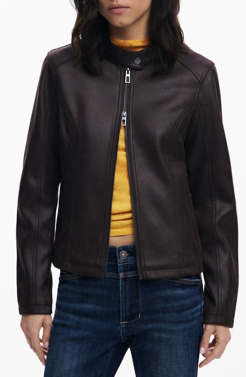 Faux Leather Jacket