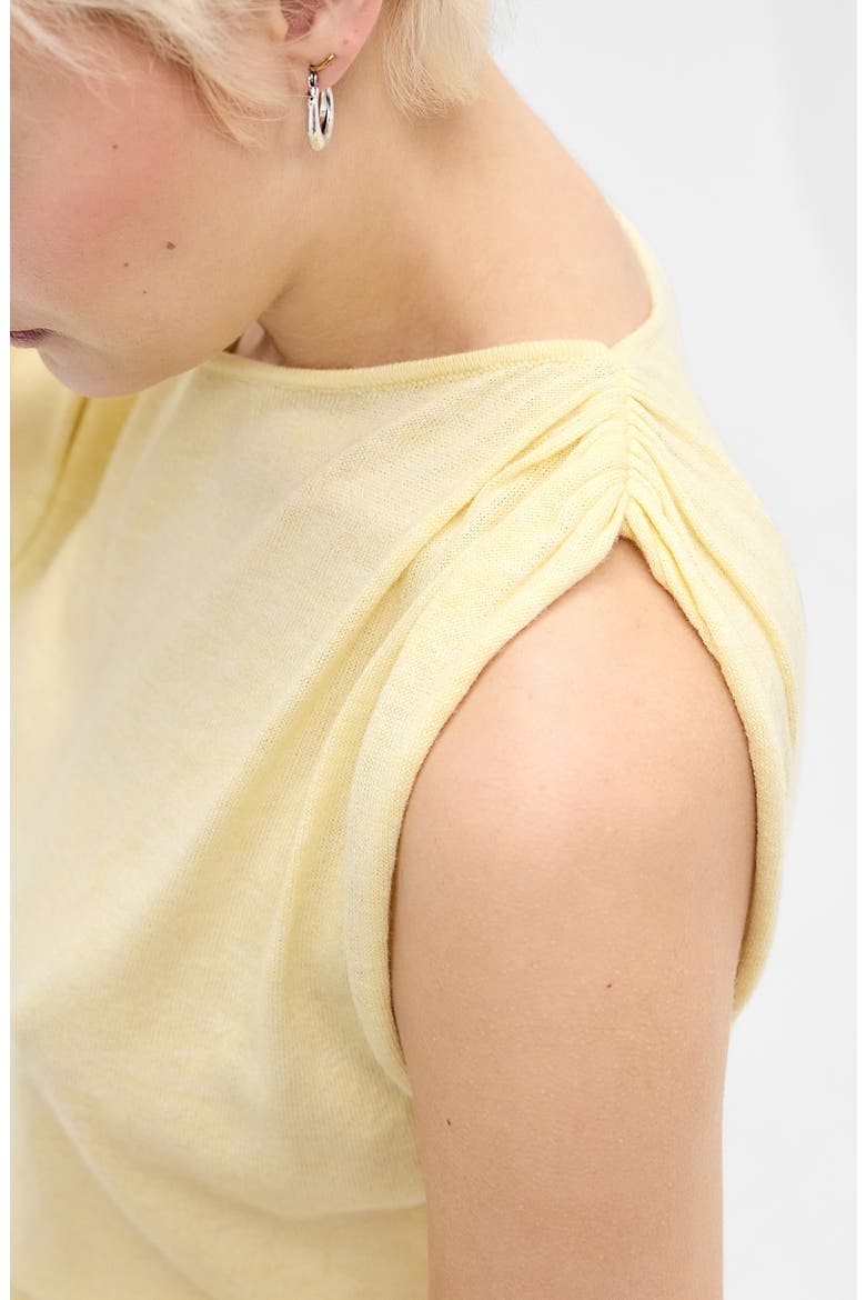 Bailey Boat Neck Knit Crop Top, Alternate, color, YELLOW