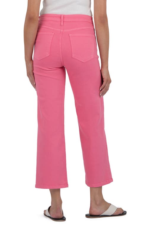 Kut From The Kloth High Waist Ankle Wide Leg Jeans In Sugar Coral