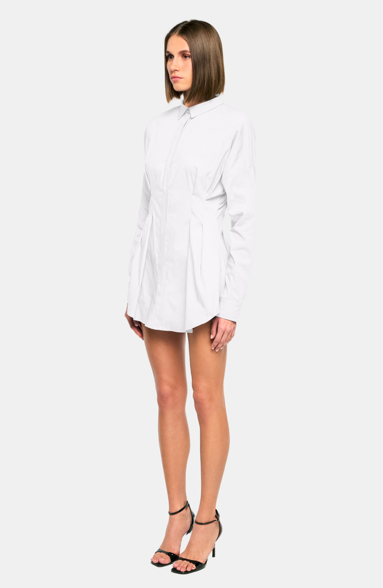 OW Collection ELLA Shirt Dress, Alternate, color, White