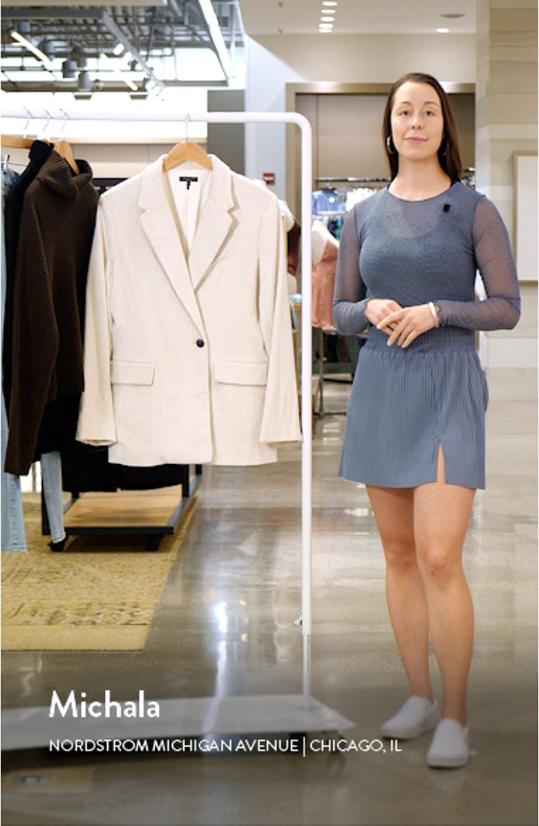 Tessa One-Button Corduroy Blazer, sales video thumbnail