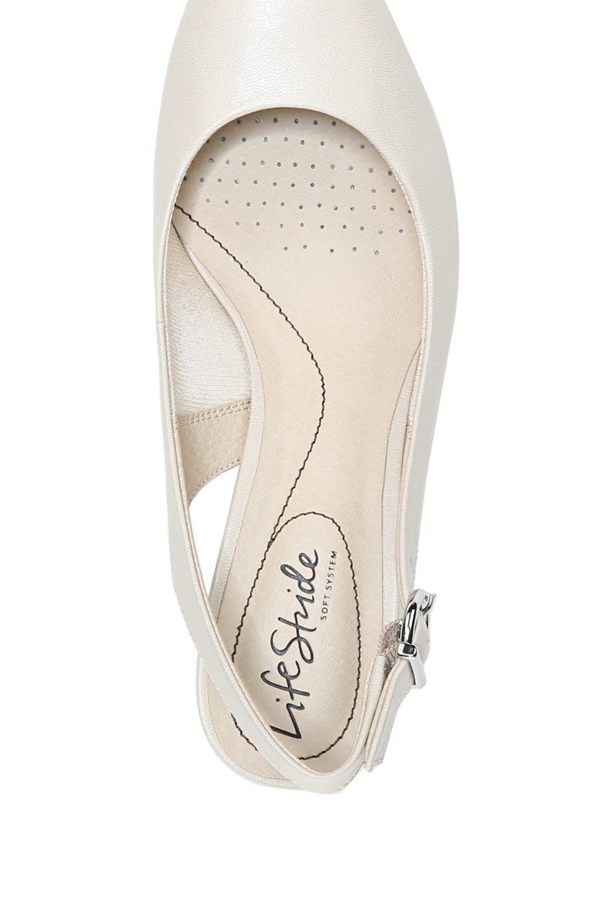 LifeStride Gigi Slingback Pump - Wide Width Available, Alternate, color, Almond