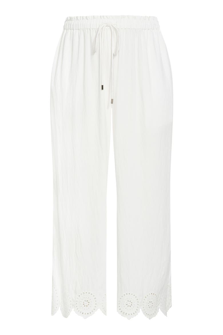 Alaia Drawstring Pants, Alternate, color, IVORY