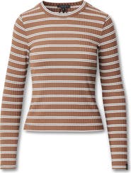 rag & bone Luca Rib Stripe Long Sleeve T-Shirt