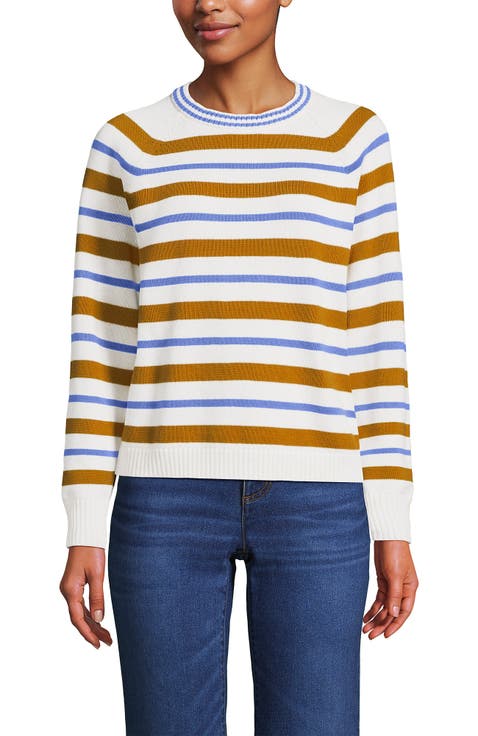 Drifter Jacquard Raglan Crew Neck Sweater