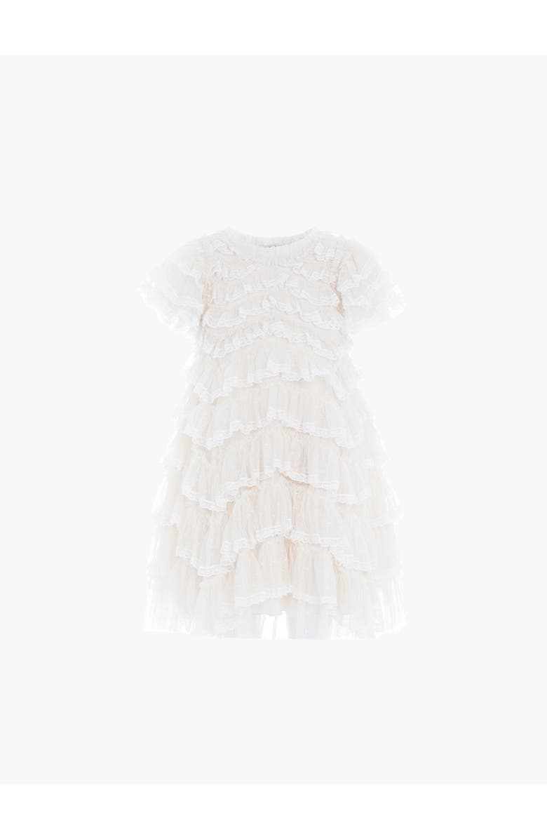 Needle & Thread Libby Lace Kids Dress, Alternate, color, Cream