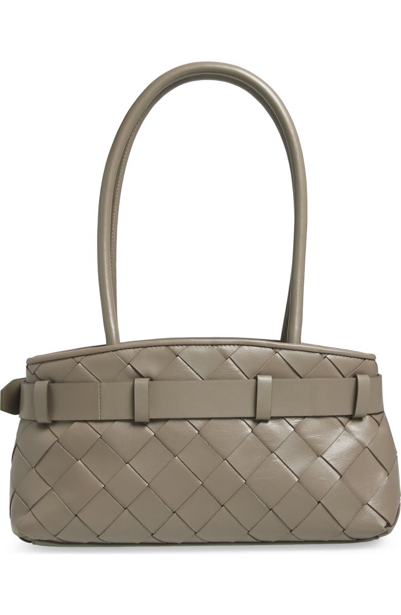 Sam Edelman Cleo Woven Leather Shoulder Bag, Alternate, color, Taupe